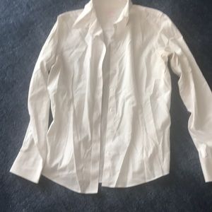 Brooks brothers white button up long sleeve shirt